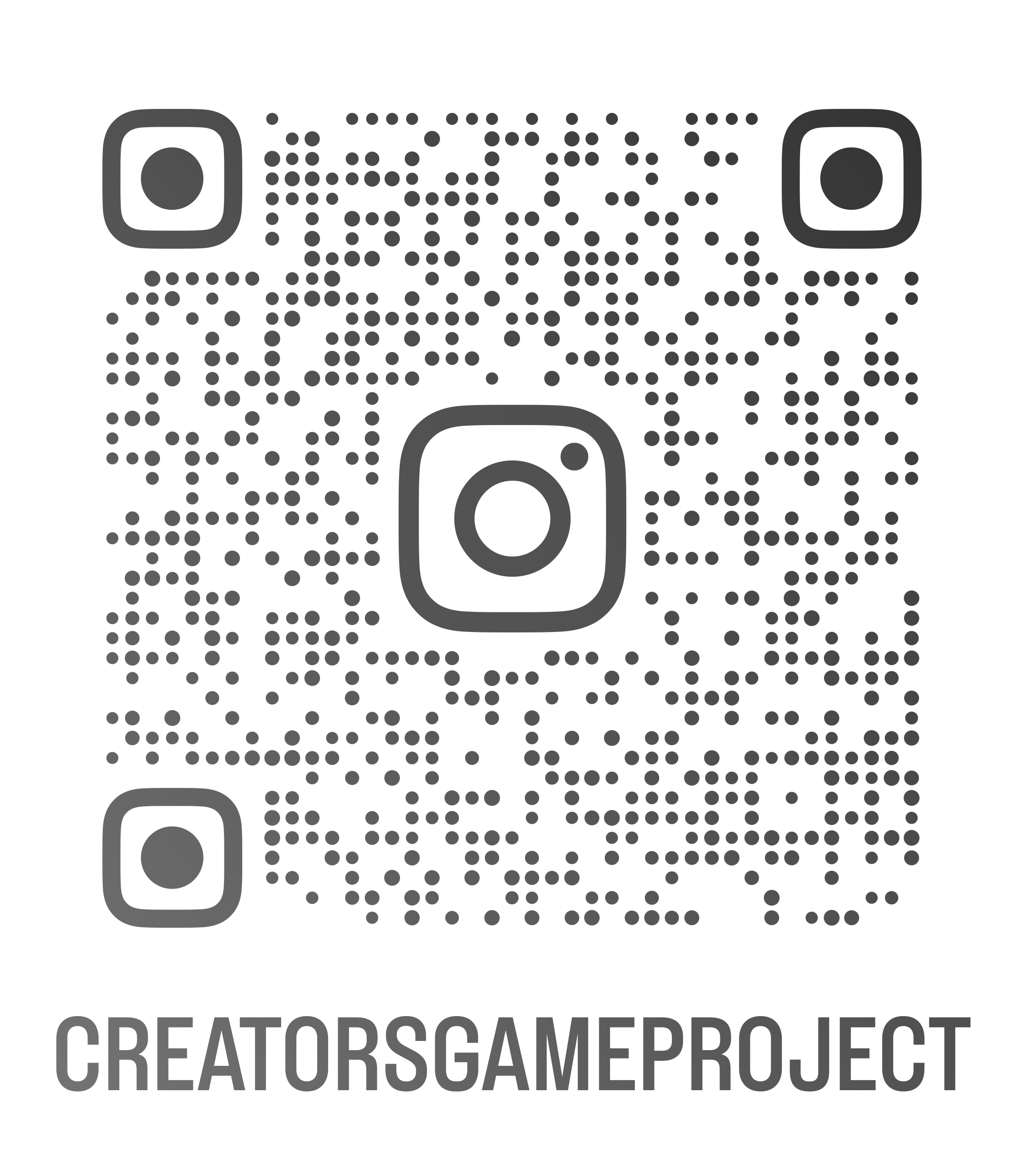Instagram QR code for creatorsgameproject